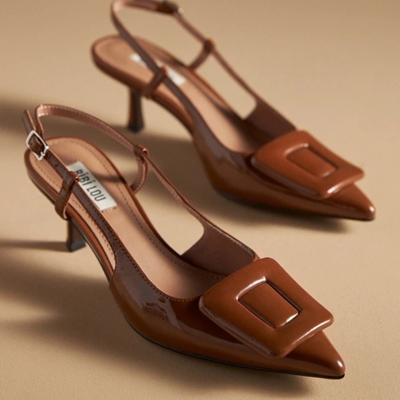 bibi lou Shoes - Bibi Lou Robin Kitten Heel - Tan 38 (7.5)